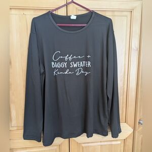 NWOT Black Tee With Graphics Size 1XL (Free With $50.00 Purchase)